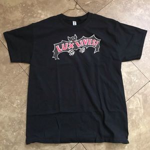 Men’s Large Black Lux Lives T-Shirt The Cramps Punk Rock